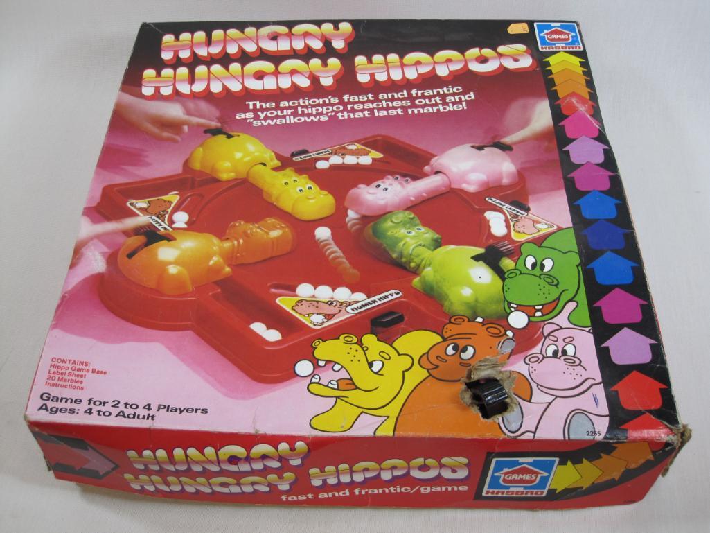 Hungry Hungry Hippos Vintage Board Game, by Hasbro Games No 2255, 1978, 3lbs