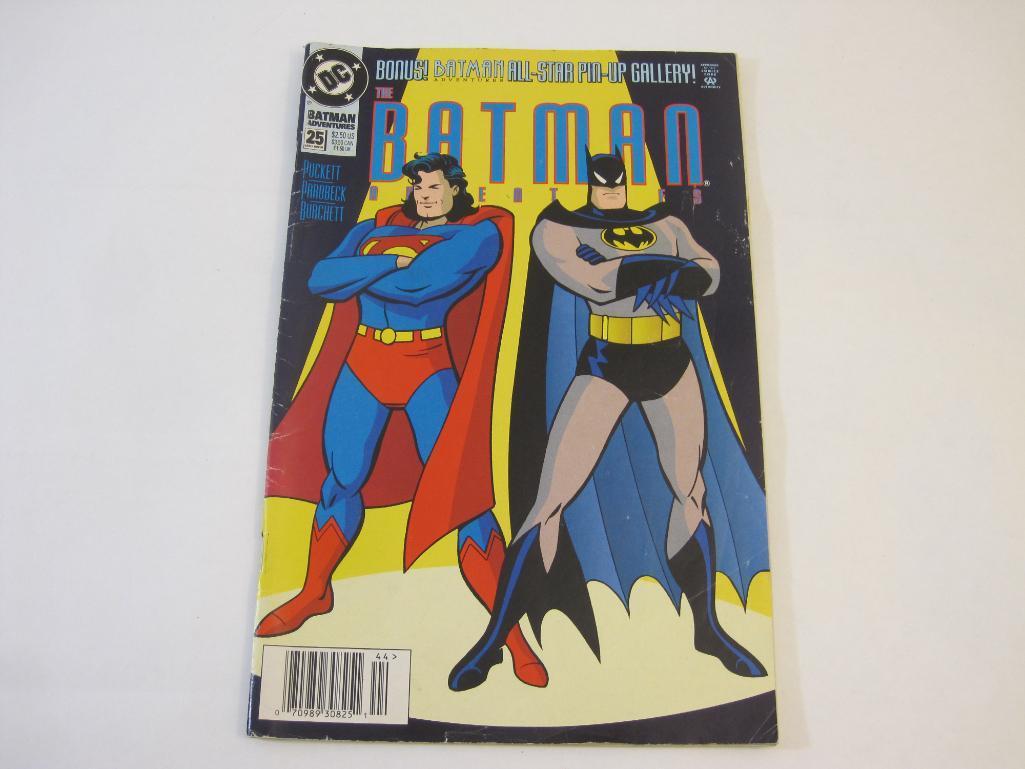Six Assorted DC Comics including The Batman Adventures No. 25, Robin No. 24, Detective Comics No.