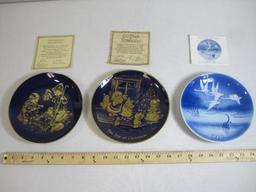 Three Christmas Collector's Plates includes The Ugly Duckling Christmas, Joy of Christmas and Holy