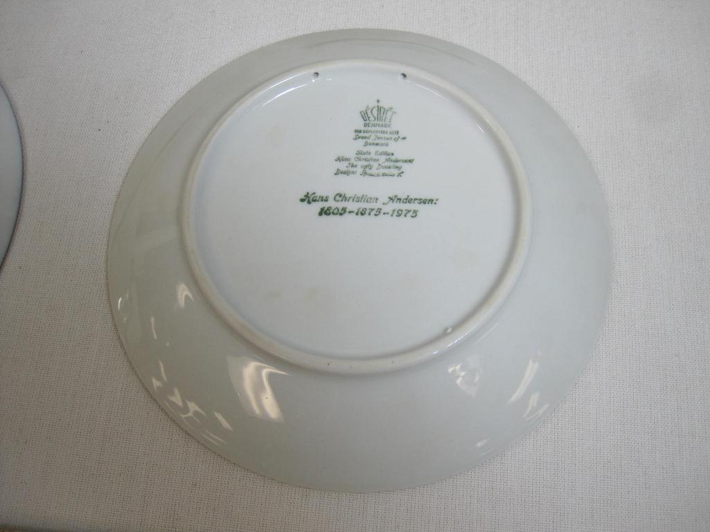 Three Christmas Collector's Plates includes The Ugly Duckling Christmas, Joy of Christmas and Holy