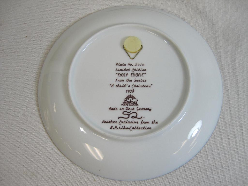 Three Christmas Collector's Plates includes The Ugly Duckling Christmas, Joy of Christmas and Holy