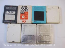 Seven Vintage 8 Track Tapes including 2001: A Space Odyssey, Tape Head Cleaner and more, 2 lbs A