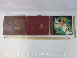Three Album Binders of 78 RPM Vinyl Records includes Bing Crosby, Gene Autry, Jimmy Dorsey and