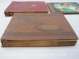 Three Album Binders of 78 RPM Vinyl Records includes Bing Crosby, Gene Autry, Jimmy Dorsey and