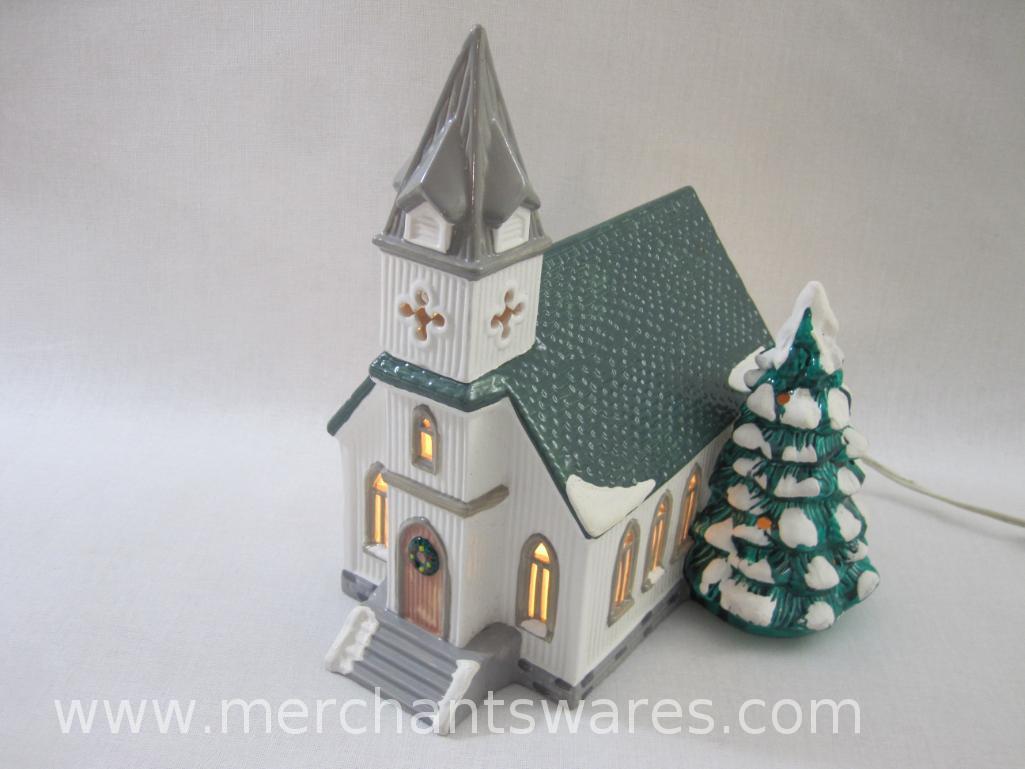 Department 56 Snow Village All Saints Church Lighted Christmas Building, 5 lbs