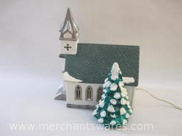 Department 56 Snow Village All Saints Church Lighted Christmas Building, 5 lbs