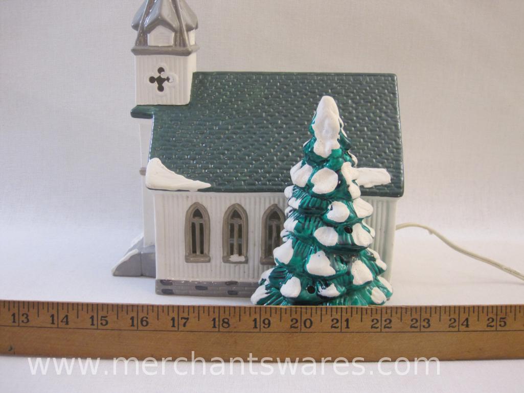 Department 56 Snow Village All Saints Church Lighted Christmas Building, 5 lbs