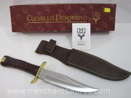 Muela Fury 90060 Fixed Blade Bowie Knife with Sheath in Original Box, 1 lb 3 oz