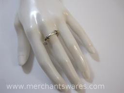 Silver Ring with Wrapped Accent, size 5, 5.5 g