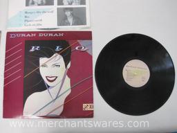 Three Duran Duran Vinyl Record Albums, Rio, Carnival, Mixing, 1 lb 5 oz