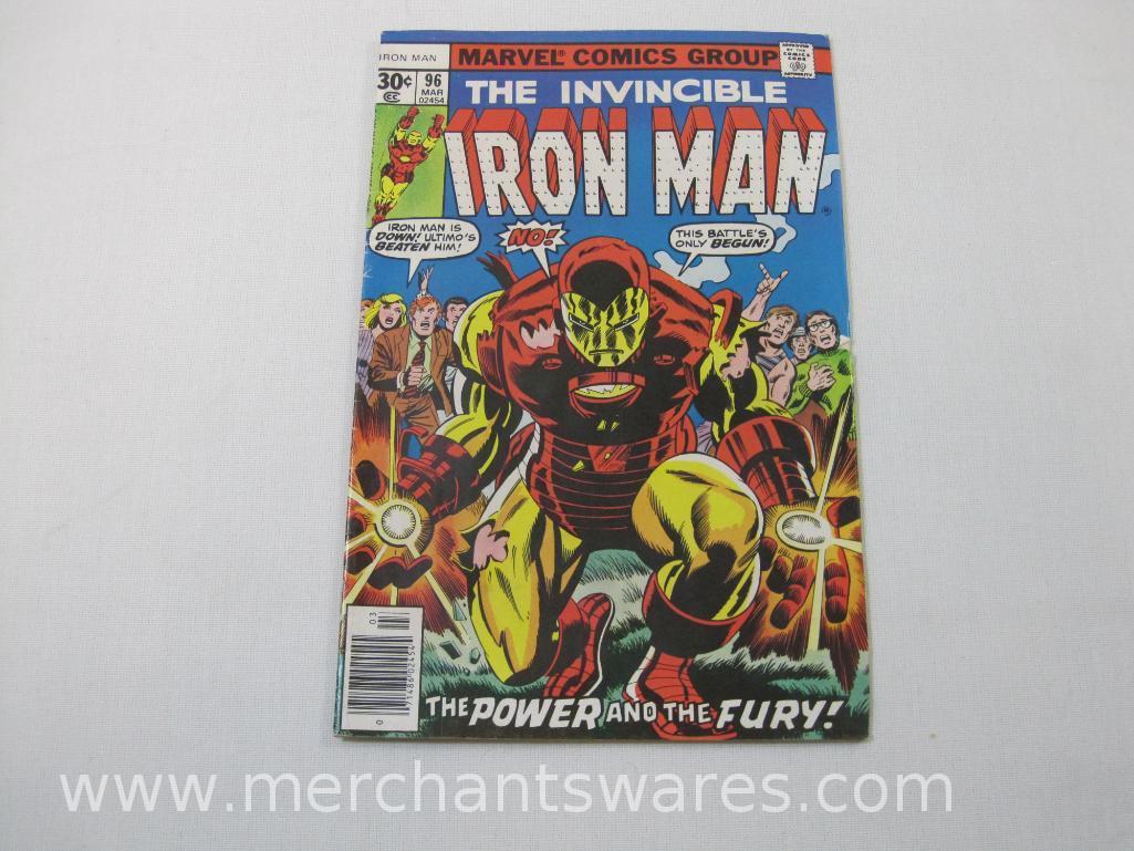 The Invincible Iron Man, Six Marvel Comics Group Comics No. 95, 96, 98,Feb, Mar, May 1977, No. 109,