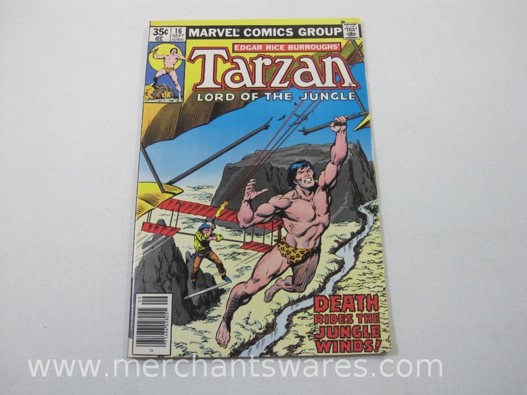 Six Tarzan Comics, Issues No. 13-18, June-Nov 1978, Marvel Comics Group, 10 oz
