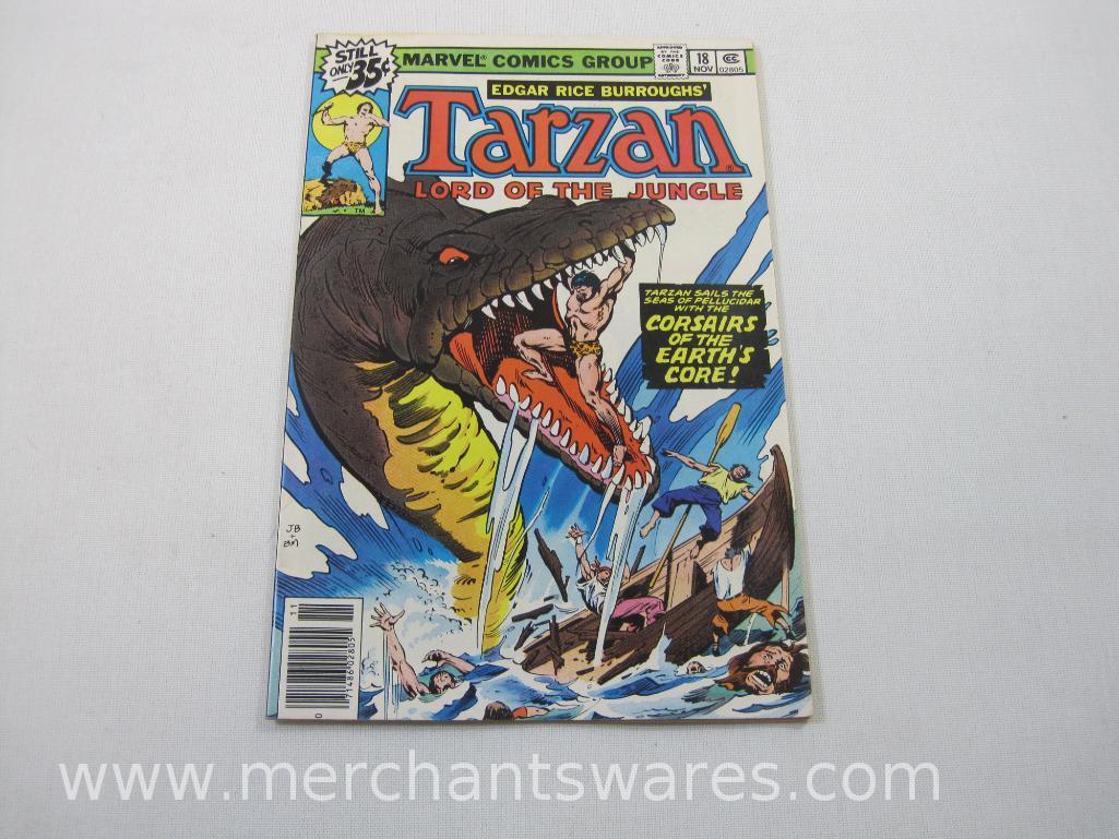 Six Tarzan Comics, Issues No. 13-18, June-Nov 1978, Marvel Comics Group, 10 oz