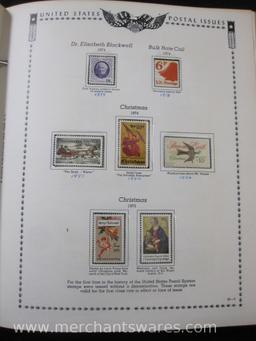 The All American Stamp Album, mostly unused stamps, see pictures for a sampling of included stamps,