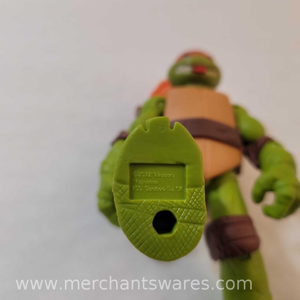 Four Michelangelo Teenage Mutant Ninja Turtles Figures including 2014 Mutations Michelangelo, 2015