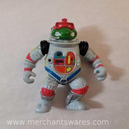 Six Teenage Mutant Ninja Turtles Action Figures including 2012 Metalhead, 1990 Space Cadet Raphael,