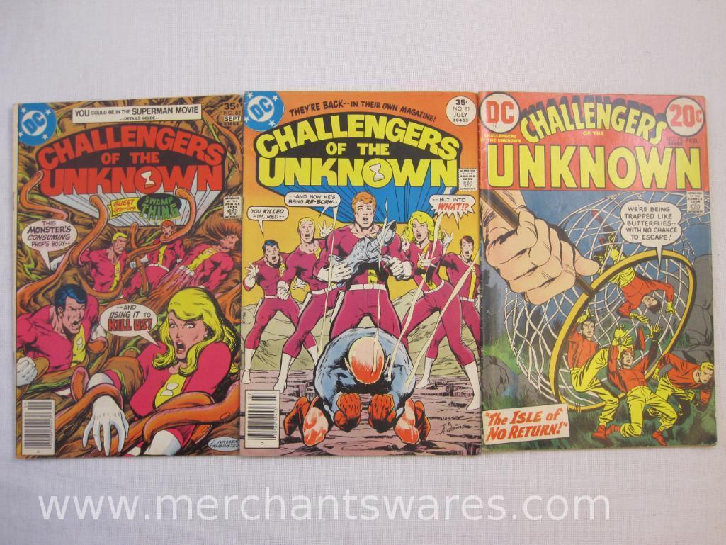 Eight DC Challengers of the Unknown Comic Books Nos. 78 and 81-87, 1973-1978, 12 oz