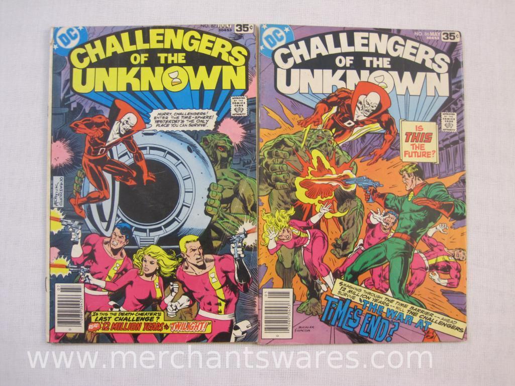 Eight DC Challengers of the Unknown Comic Books Nos. 78 and 81-87, 1973-1978, 12 oz