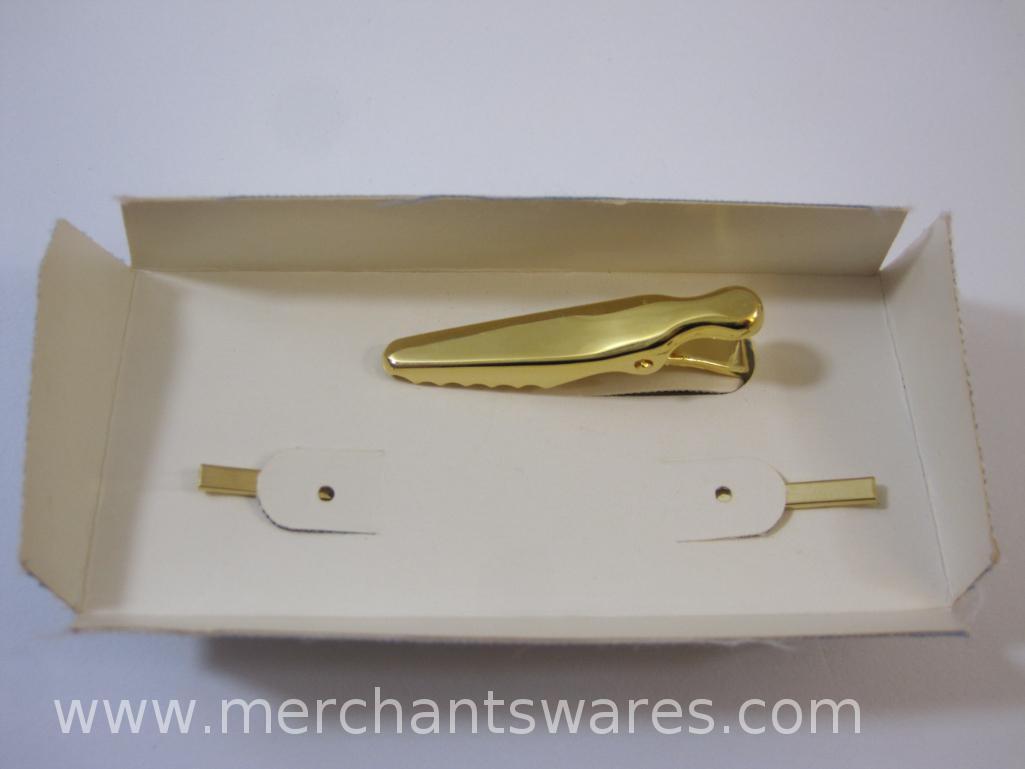 Assorted Gold Tone Tie Clips