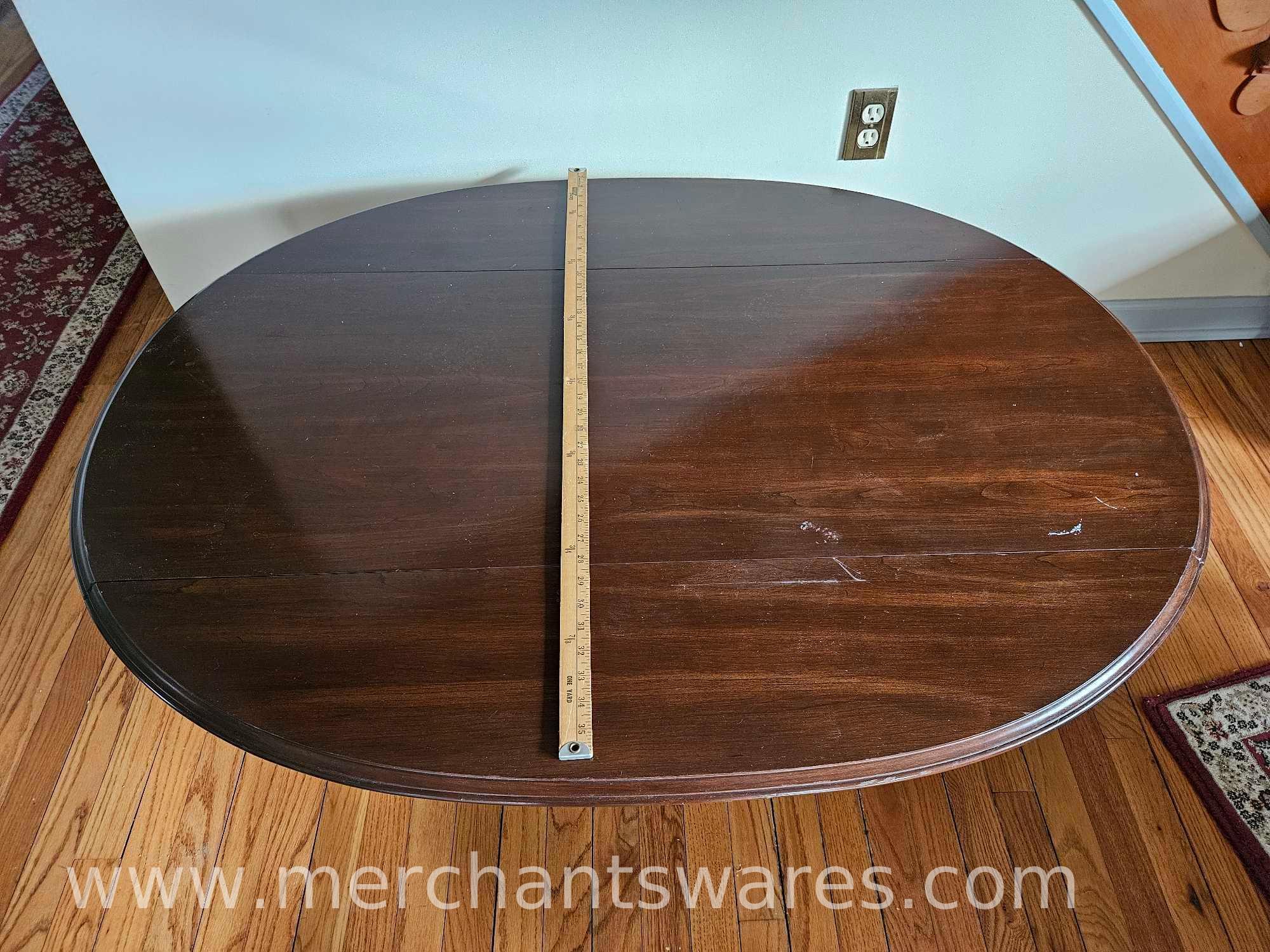 Oval Dropleaf Coffee Table 38Wx17H, 49 W when Open AS IS See Pictures