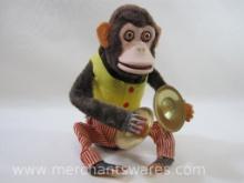 Vintage Monkey with Cymbals Toy, AS Is Condition, see photos