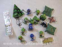 Assorted Awesome Little Green Men Figures and Accessories, see pictures, 1 lb