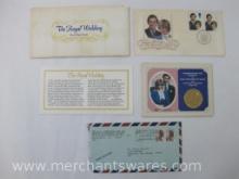The Royal Wedding Crown Coin, 1981 British Royal Mint No. 28761 with Royal Wedding First Day Cover