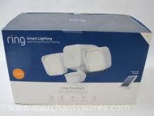 Ring Smart Lighting Solar-Powered Lighting Floodlight, Motion Activated, in Original Box, 3 lbs 9 oz