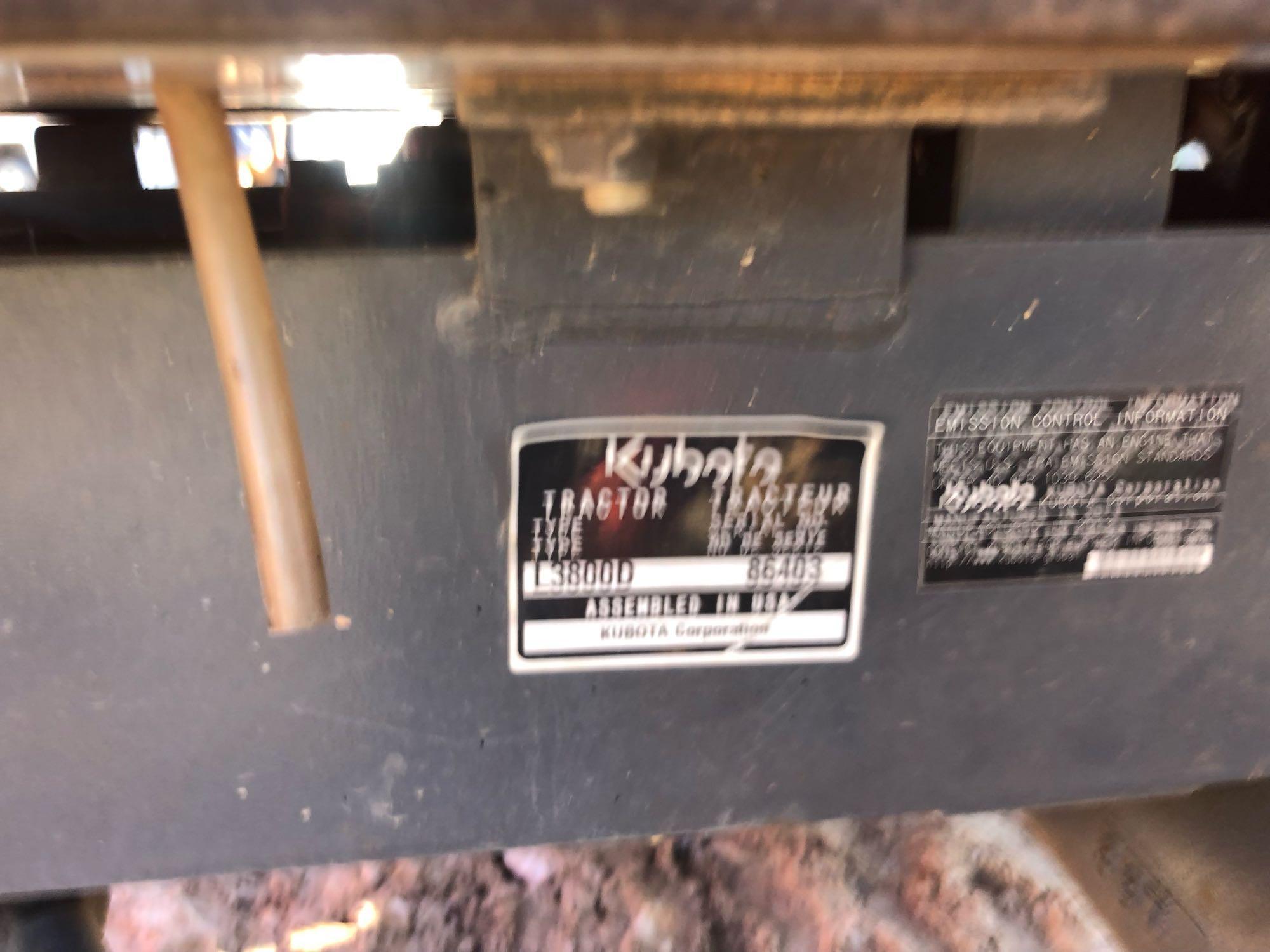 KUBOTA L3800 AG TRACTOR