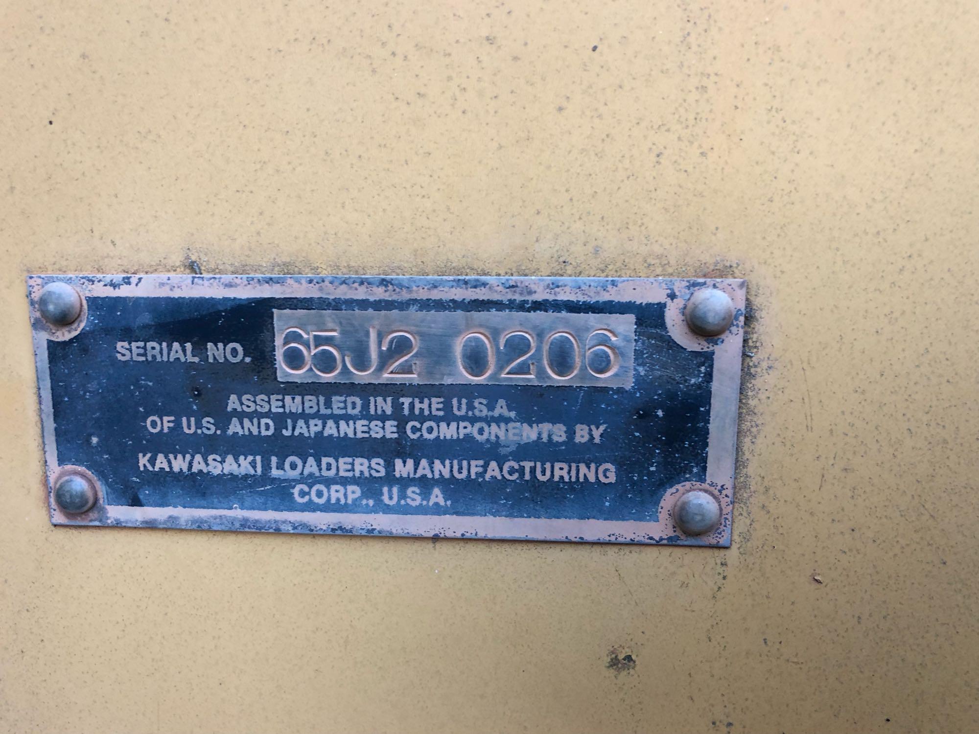 KAWASAKI 65Z RUBBER TIRE LOADER