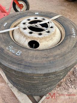 4 10R 22.5 WHEELS AND TIRES
