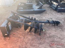 HYDRAULIC AUGER SKID STEER ATTACHMENT