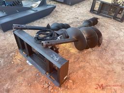 HYDRAULIC AUGER SKID STEER ATTACHMENT