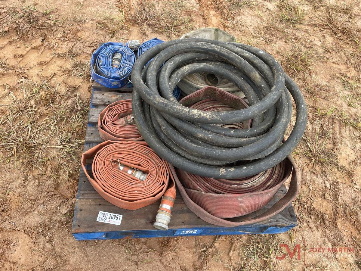 PALLET OF VARIOUS TRASH/WATER PUMP HOSES