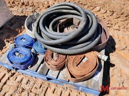 PALLET OF VARIOUS TRASH/WATER PUMP HOSES