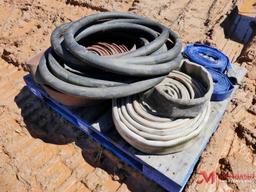 PALLET OF VARIOUS TRASH/WATER PUMP HOSES