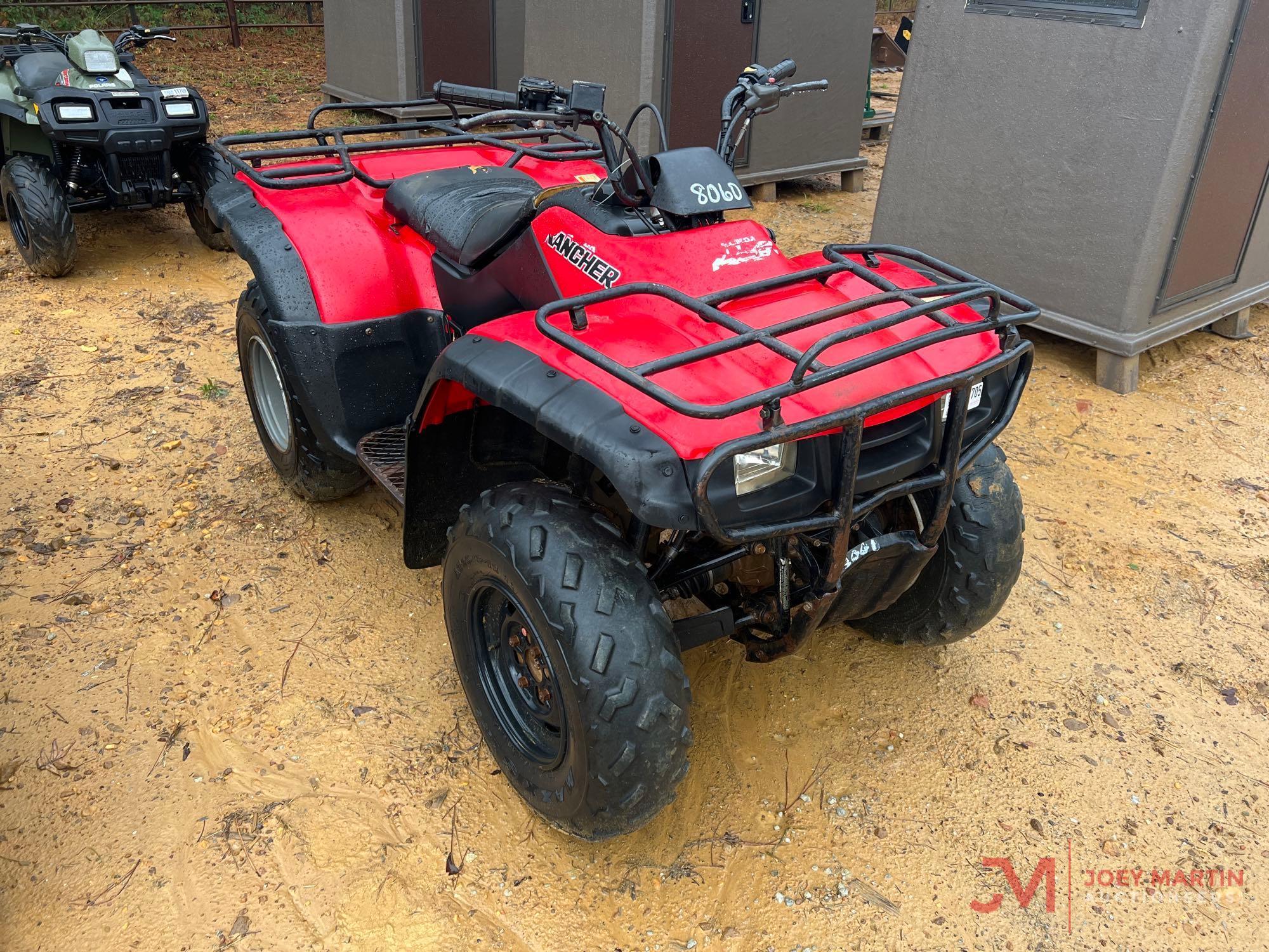 2001 HONDA RANCHER 4-WHEELER 4X4