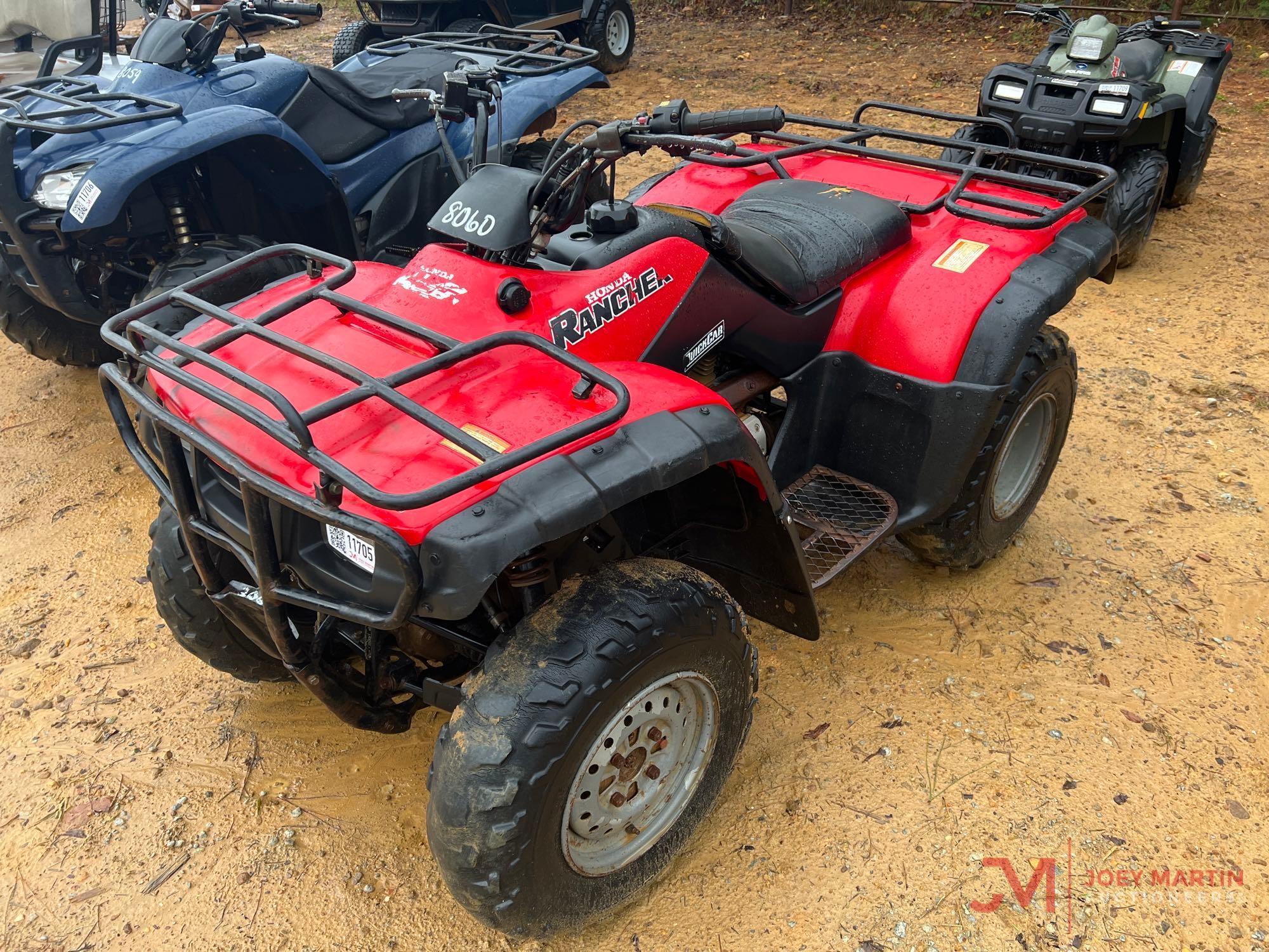 2001 HONDA RANCHER 4-WHEELER 4X4