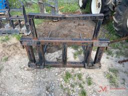 SKID STEER QUICK ATTACH HAY FORKS