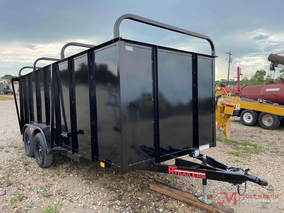 HT TRAILERS 7' X 16' TANDEM AXLE LANDSCAPE TRAILER