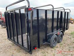 HT TRAILERS 7' X 16' TANDEM AXLE LANDSCAPE TRAILER