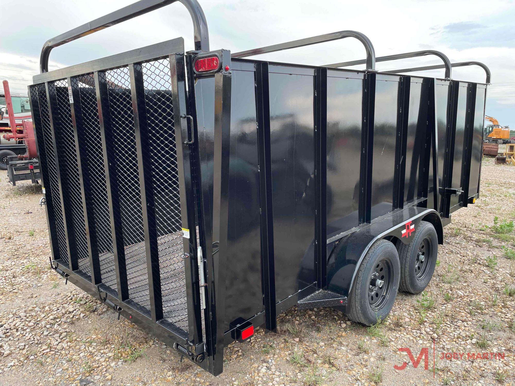 HT TRAILERS 7' X 16' TANDEM AXLE LANDSCAPE TRAILER