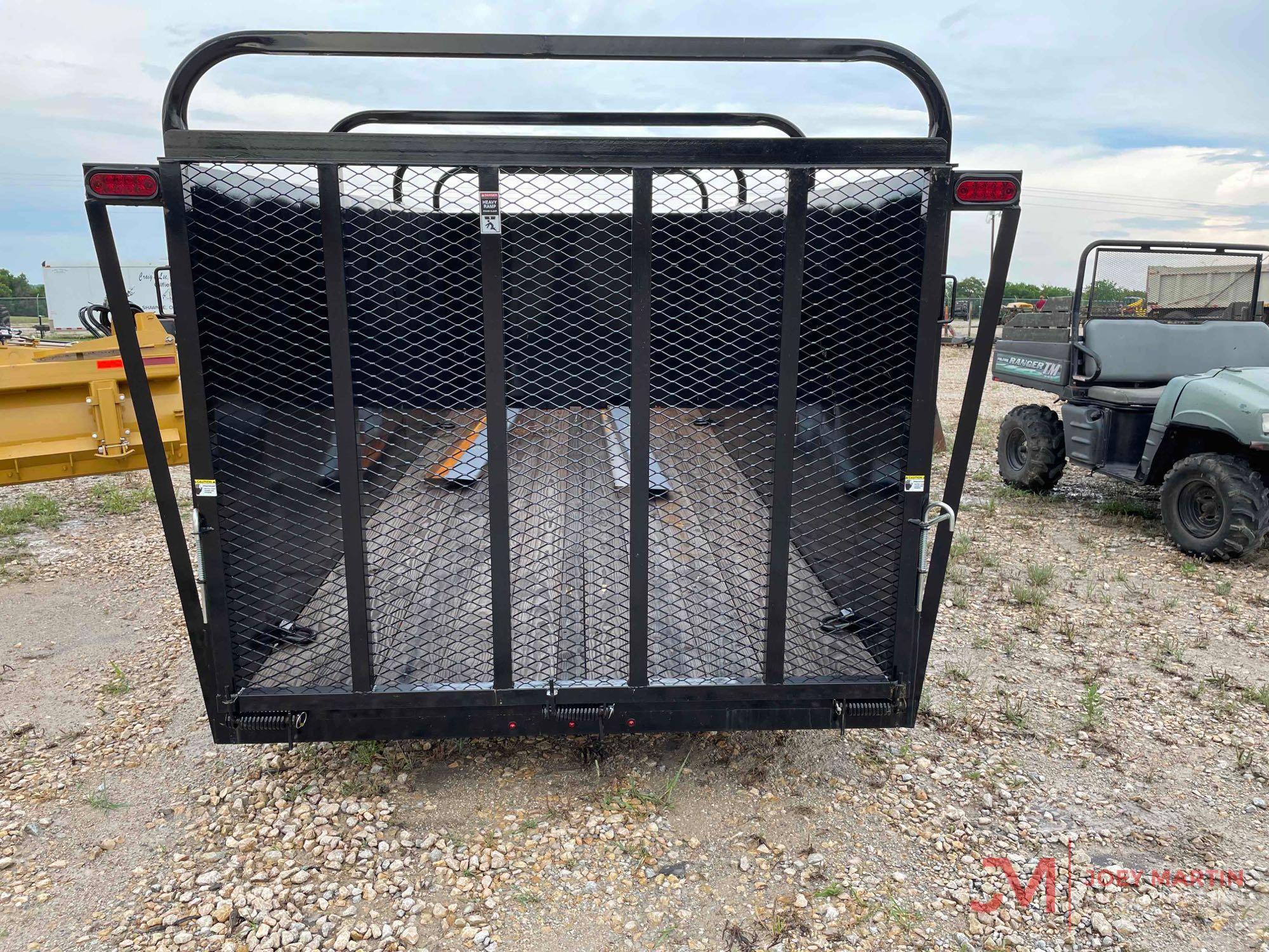 HT TRAILERS 7' X 16' TANDEM AXLE LANDSCAPE TRAILER