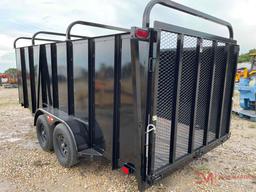 HT TRAILERS 7' X 16' TANDEM AXLE LANDSCAPE TRAILER