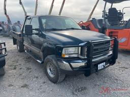 1999 FORD F250 EXTENDED CAB W/ FLATBED 4X4