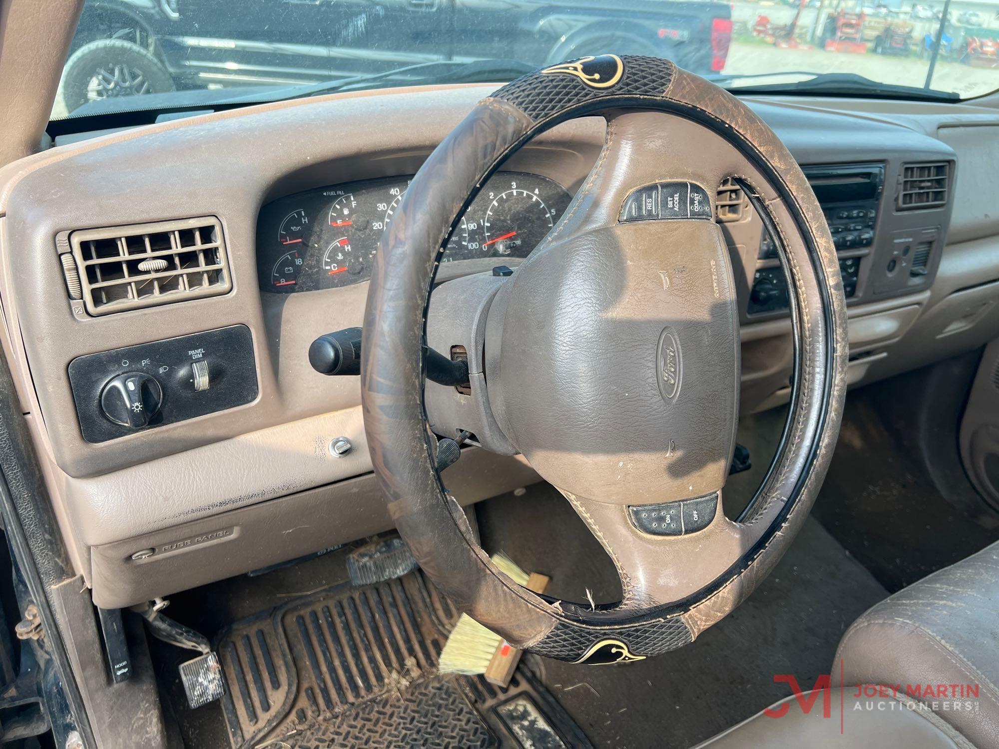 1999 FORD F250 EXTENDED CAB W/ FLATBED 4X4