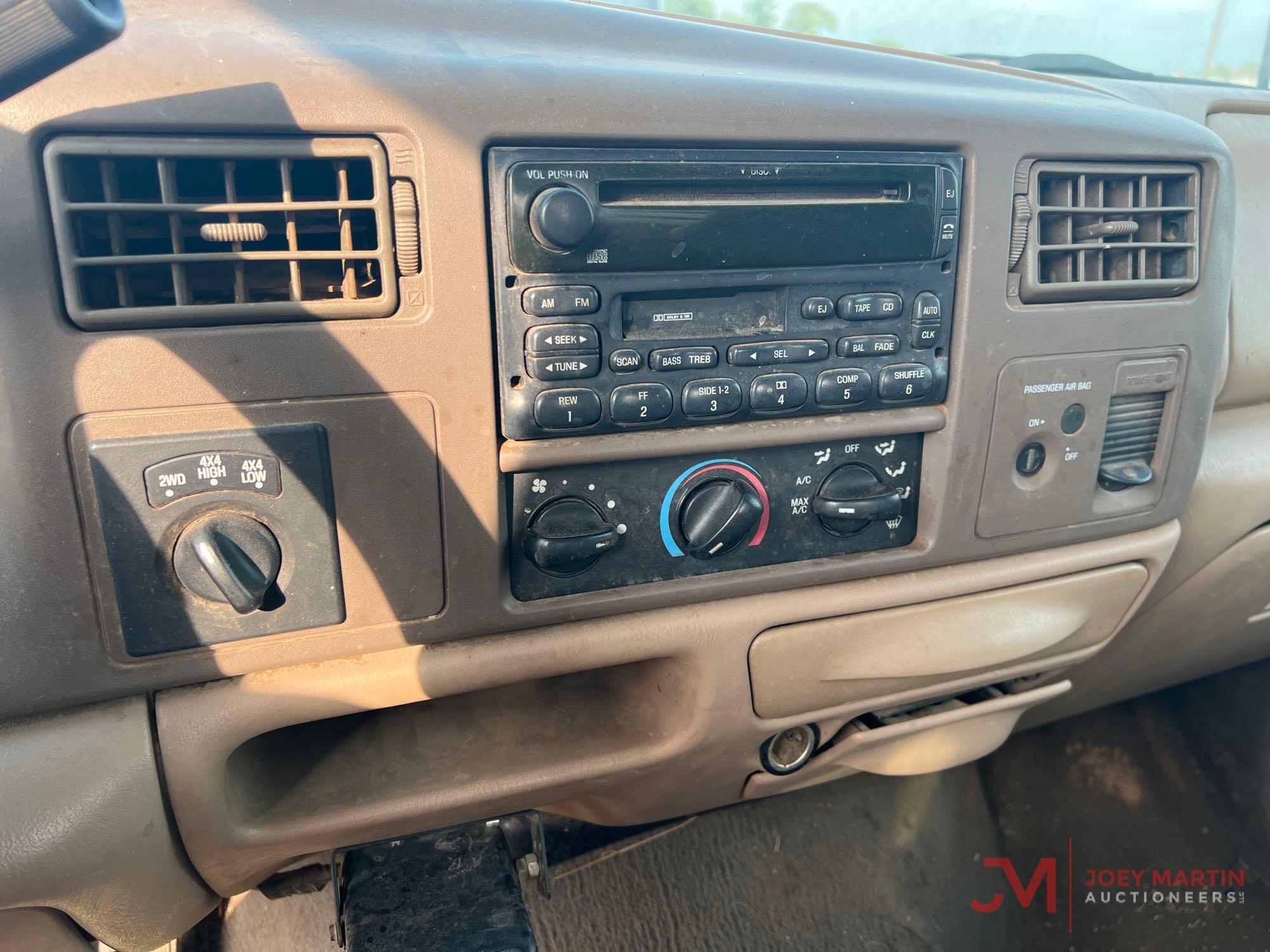 1999 FORD F250 EXTENDED CAB W/ FLATBED 4X4