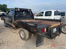 1999 FORD F250 EXTENDED CAB W/ FLATBED 4X4
