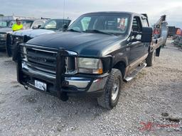 1999 FORD F250 EXTENDED CAB W/ FLATBED 4X4