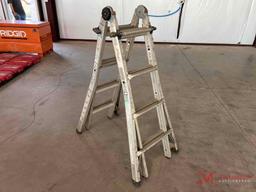 ALUMINUM ADJUSTABLE A-FRAME LADDER